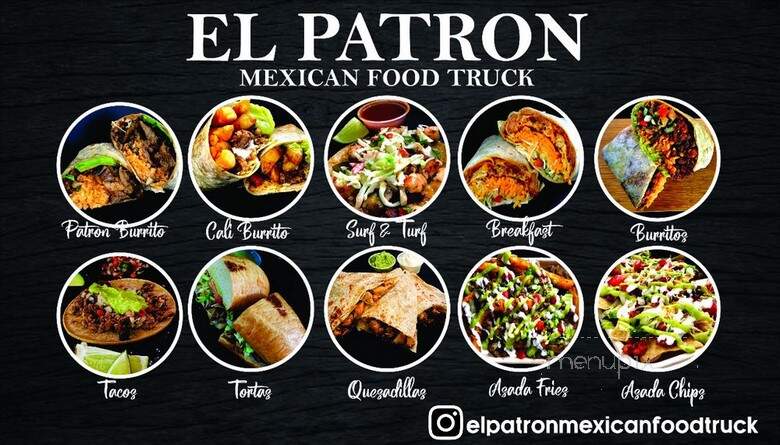 El Patron Mexican Food Truck - San Diego, CA menu_pic