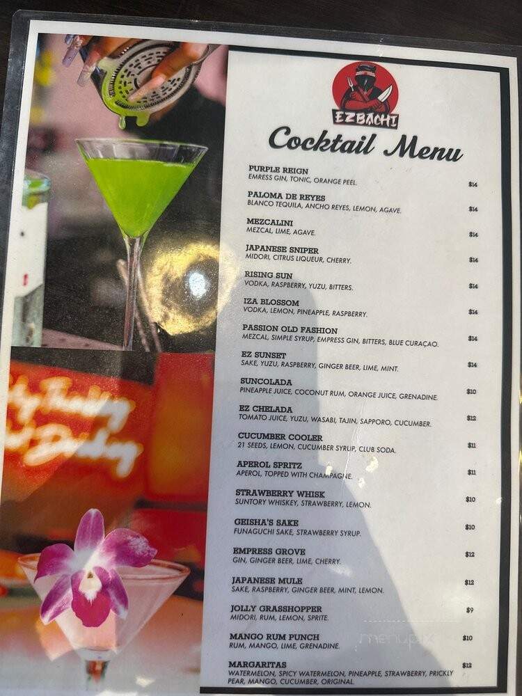 EZ Bachi - Tucson, AZ menu_pic
