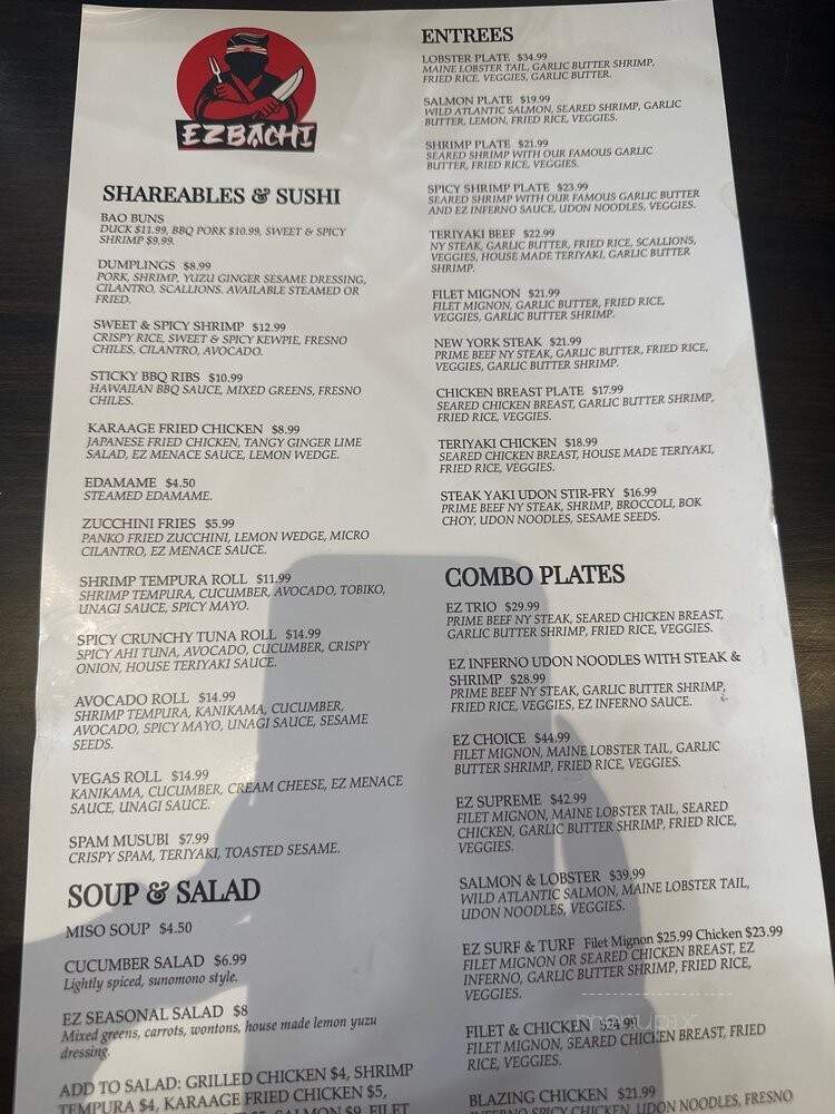 EZ Bachi - Tucson, AZ menu_pic
