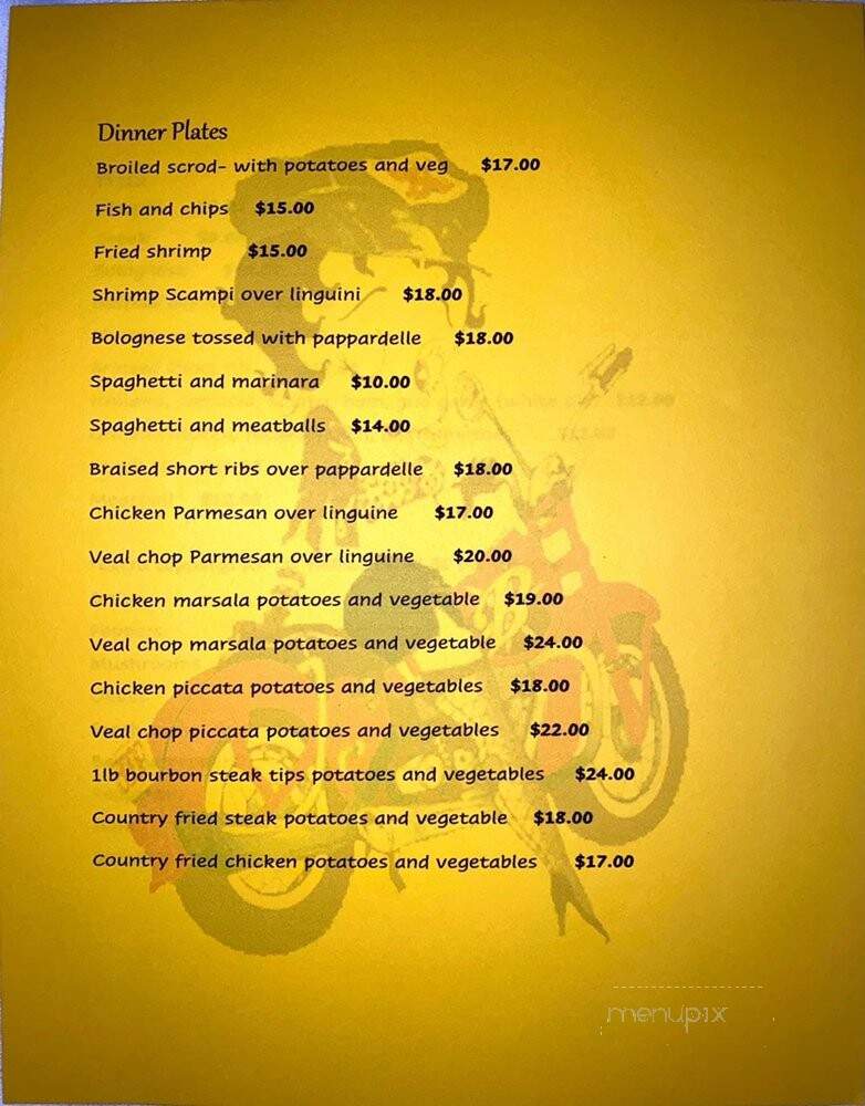Fast Betty's Cafe - Brockton, MA menu_pic