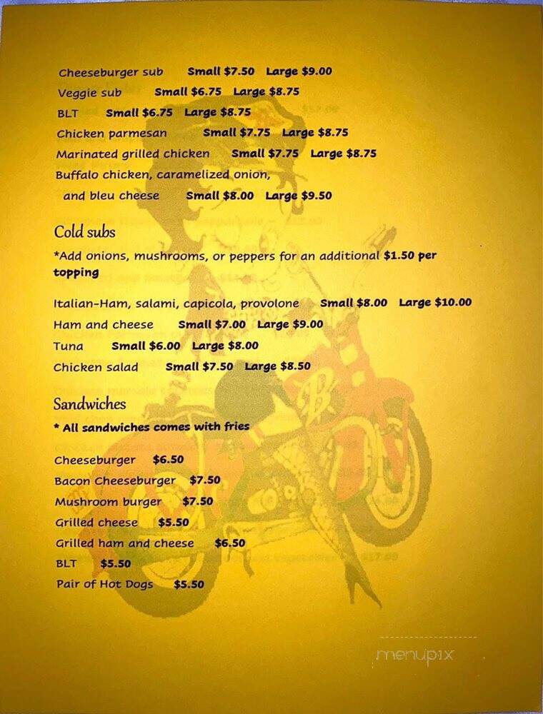 Fast Betty's Cafe - Brockton, MA menu_pic