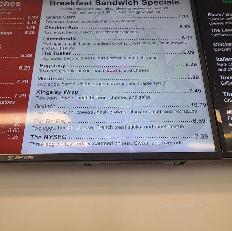 Froggy's - New Fairfield, CT menu_pic