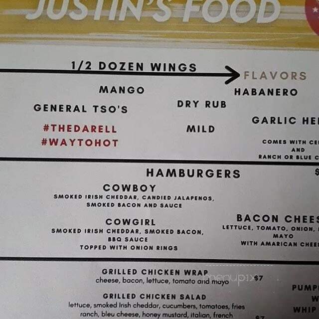 Justin's Food - Masontown, PA menu_pic
