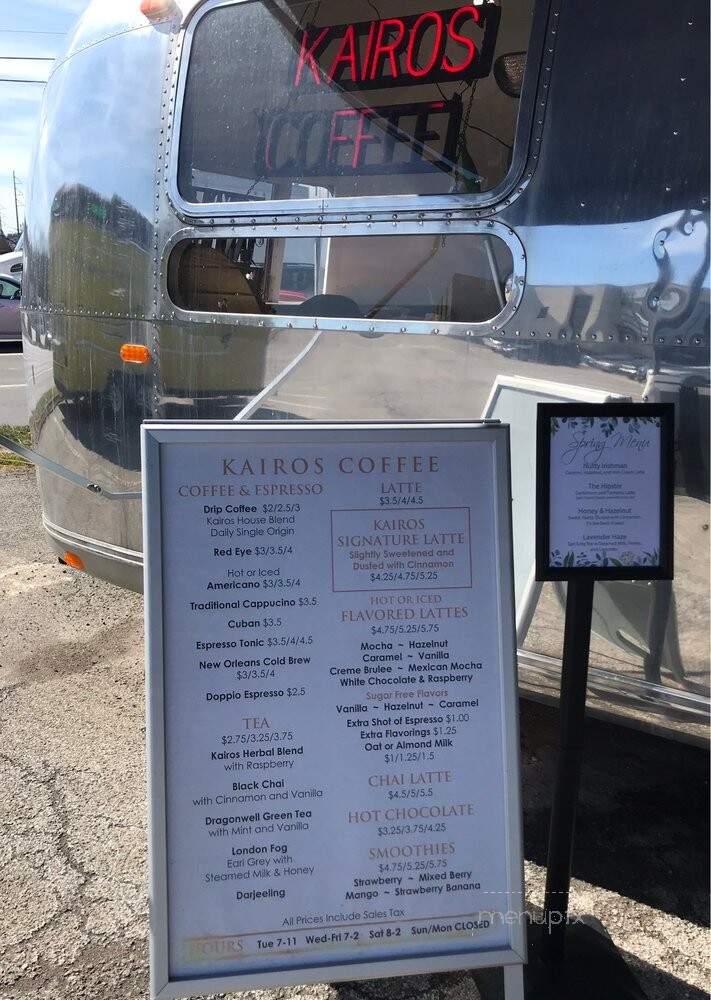 Kairos Coffee Roaster & Tea - Cranberry Township, PA menu_pic