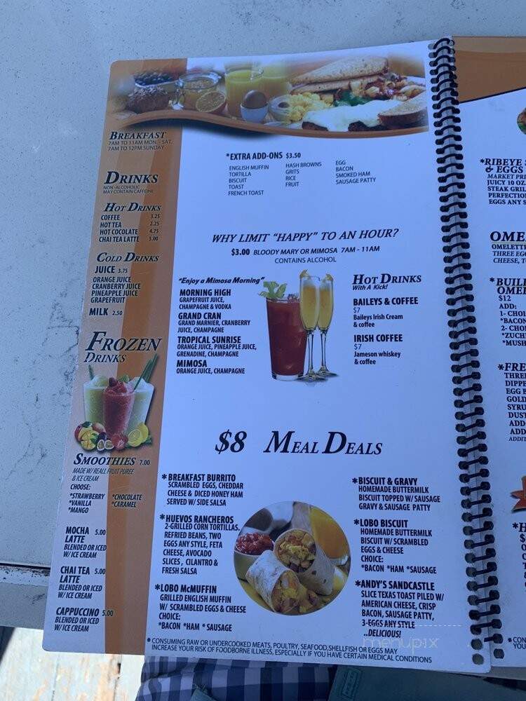 Lobo Del Mar Cafe - South Padre Island, TX menu_pic