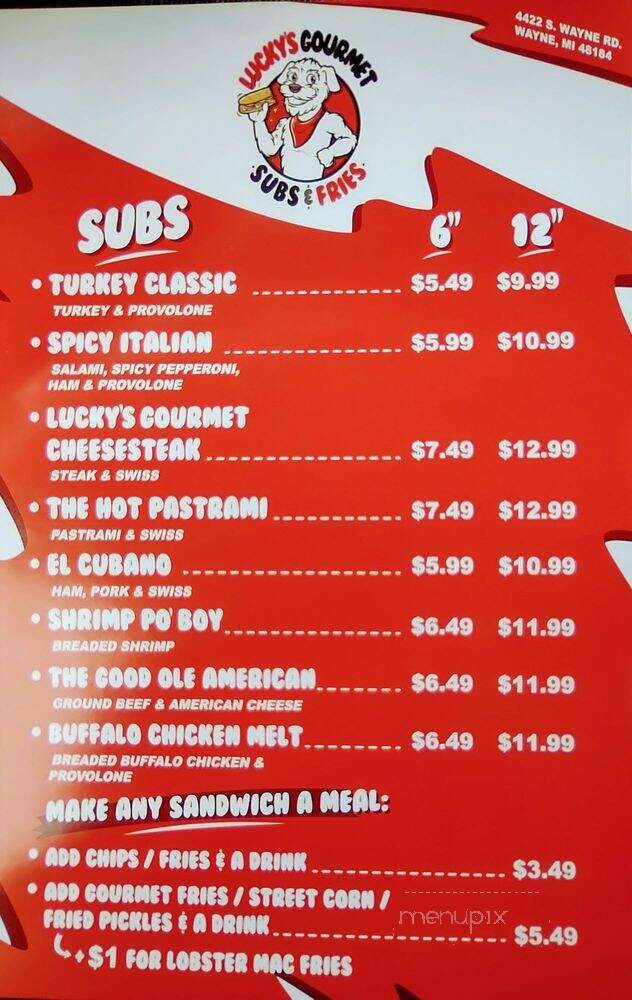 Lucky's Gourmet Subs & Fries - Wayne, MI