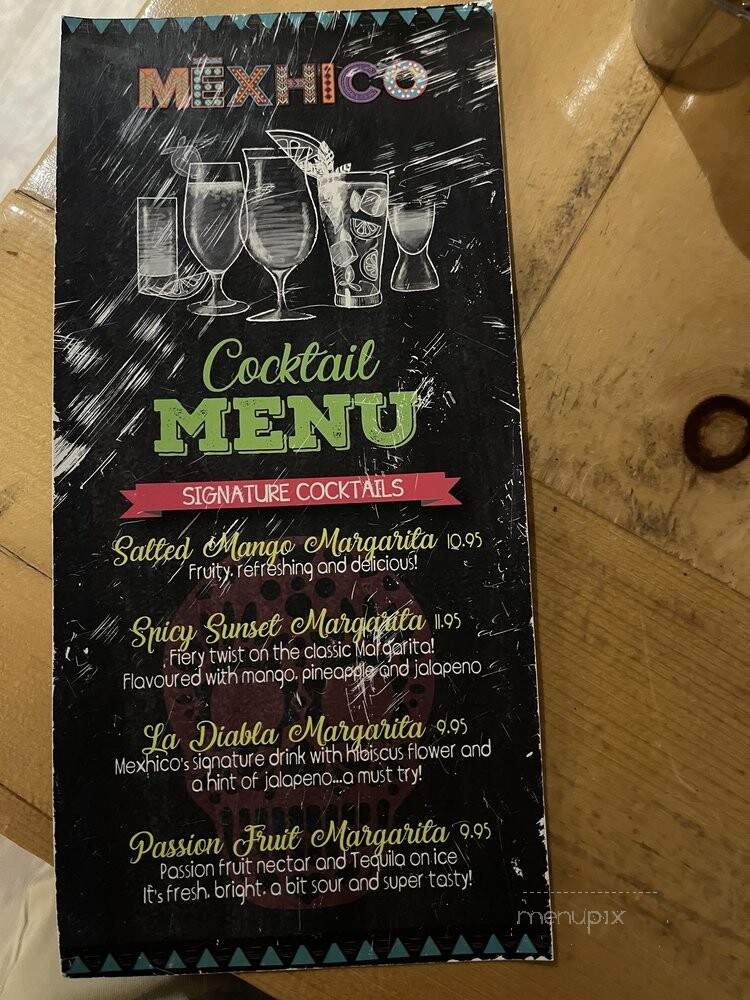 Mexhico - Barrie, ON menu_pic