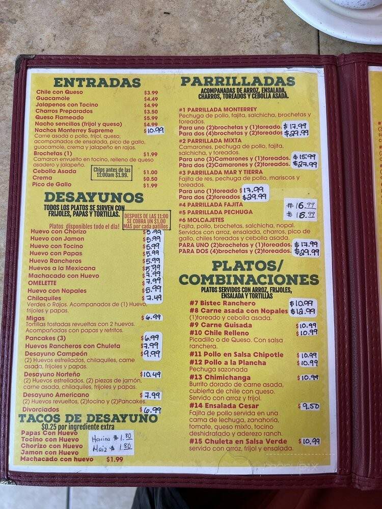 Monterrey Taqueria & Grill - Pasadena, TX