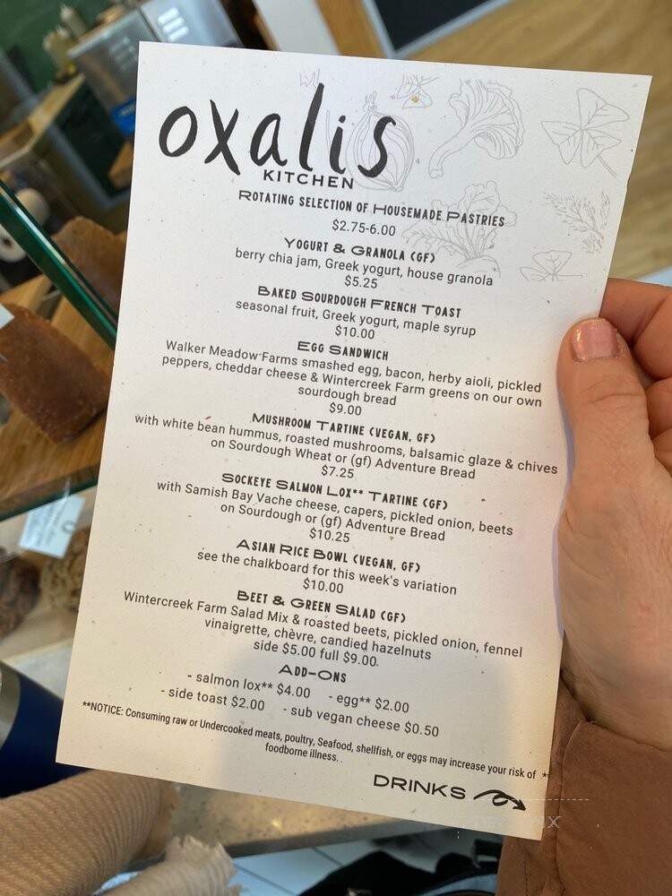 Oxalis Kitchen - Poulsbo, WA