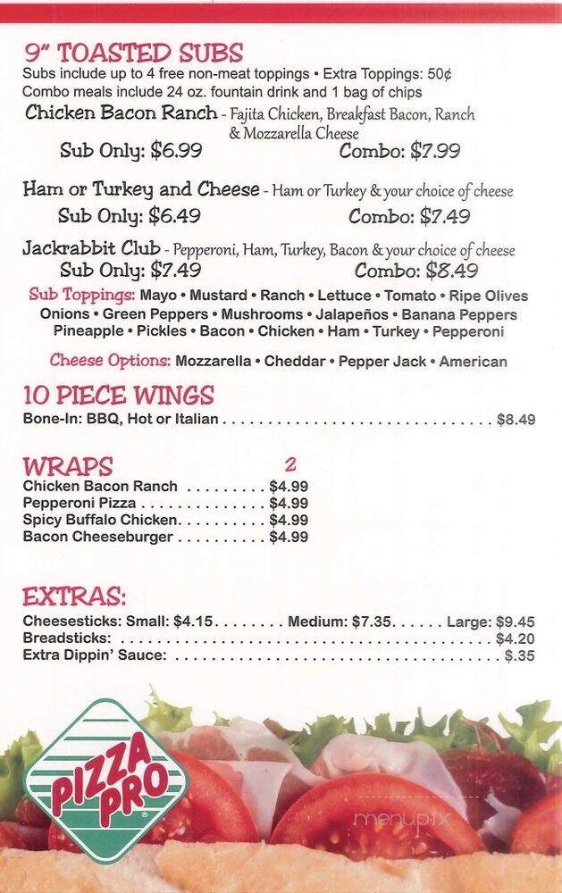 Pizza Pro - Lonoke, AR menu_pic