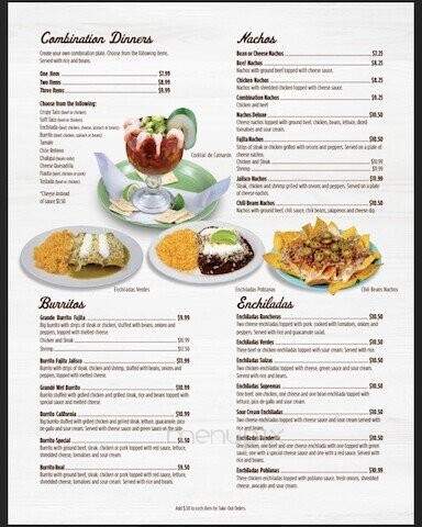 Ricardo's Mexican Restaurant & Taqueria - Goodlettsville, TN menu_pic