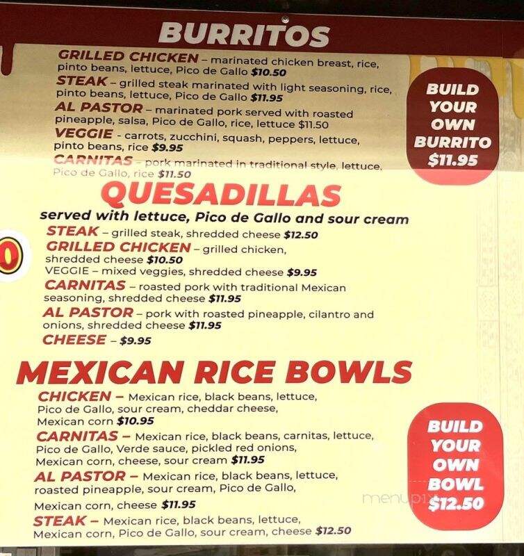 Super Taco - Salem, MA menu_pic
