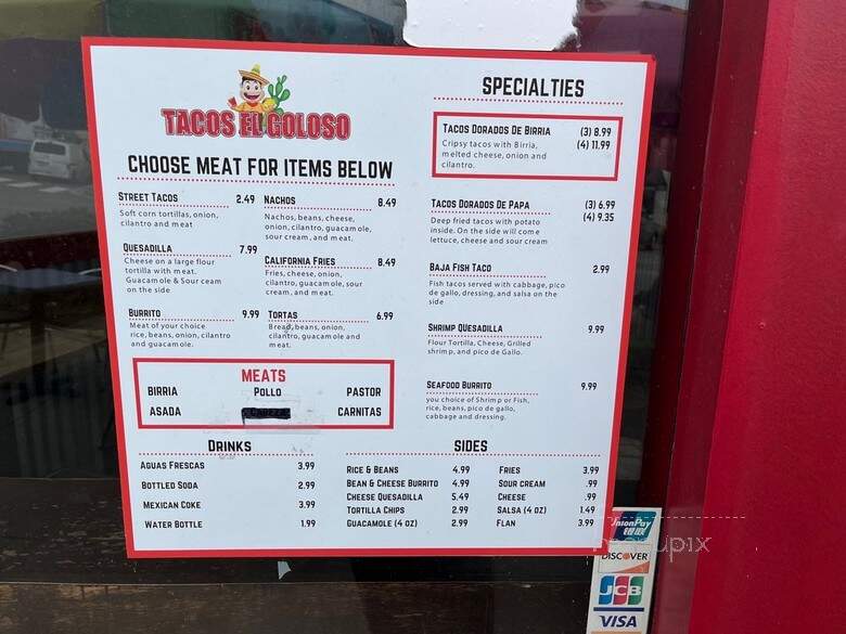 Tacos El Goloso - Hermosa Beach, CA menu_pic
