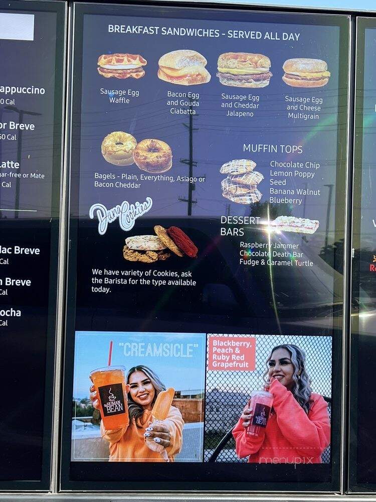The Human Bean - Porterville, CA menu_pic