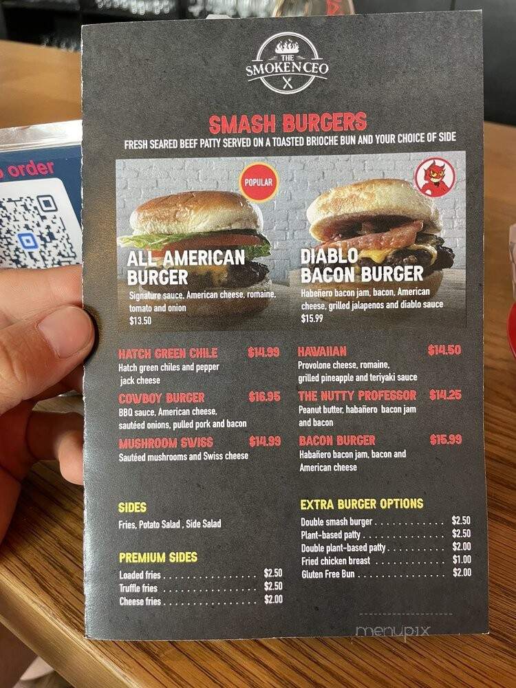 The Smoke N CEO - Grand Junction, CO menu_pic