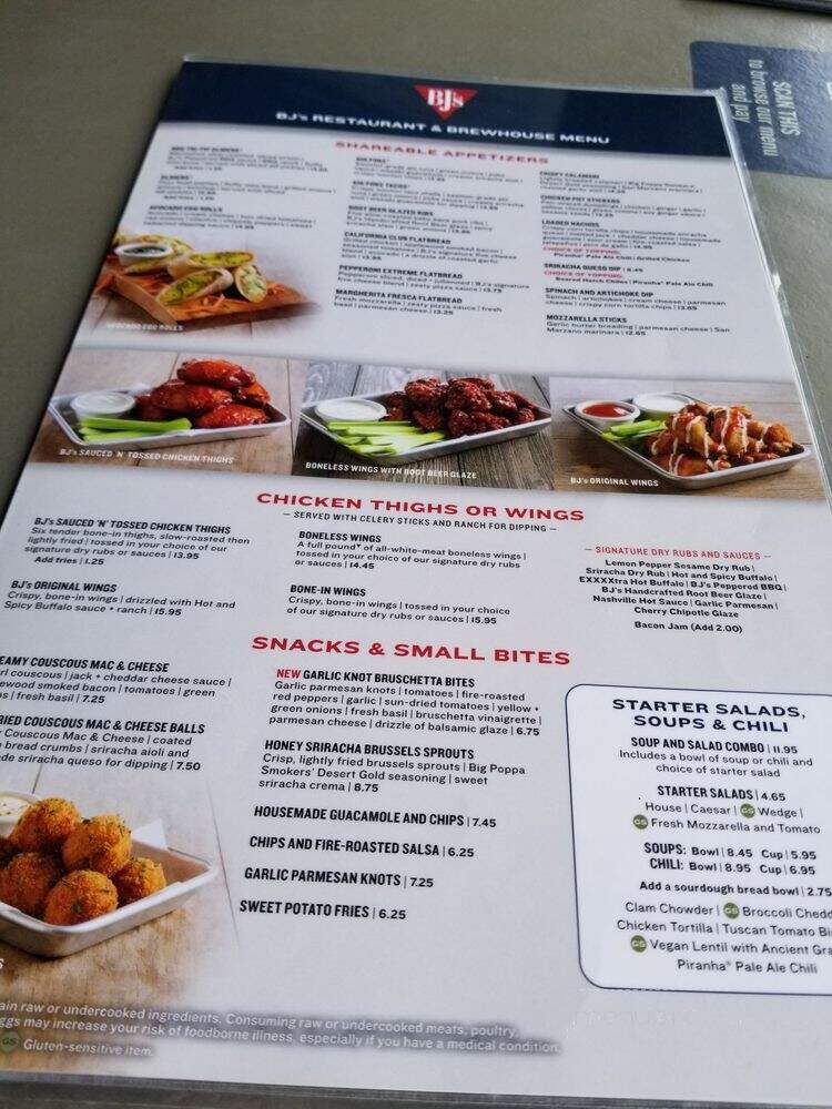 BJ's Restaurant & Brewhouse - Framingham, MA menu_pic