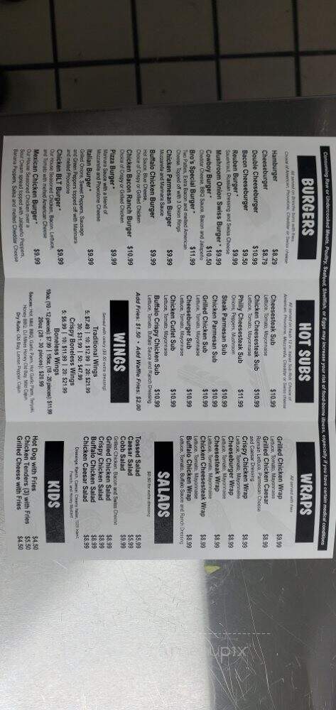 Burg3r Bro's - Salisbury, MD menu_pic