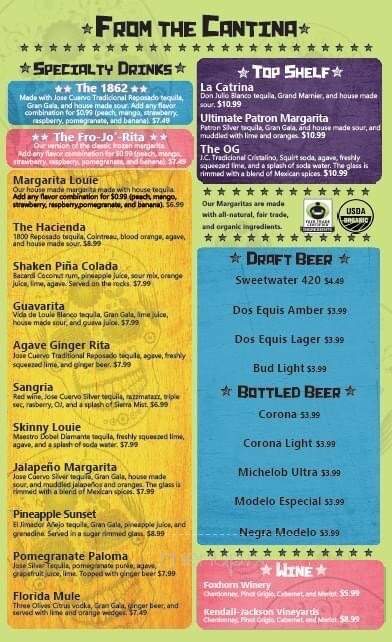 Cantina Louie - Saint Johns, FL menu_pic