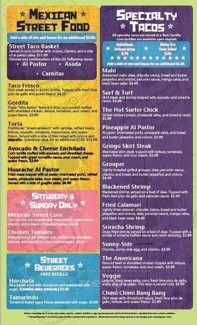 Cantina Louie - Saint Johns, FL menu_pic