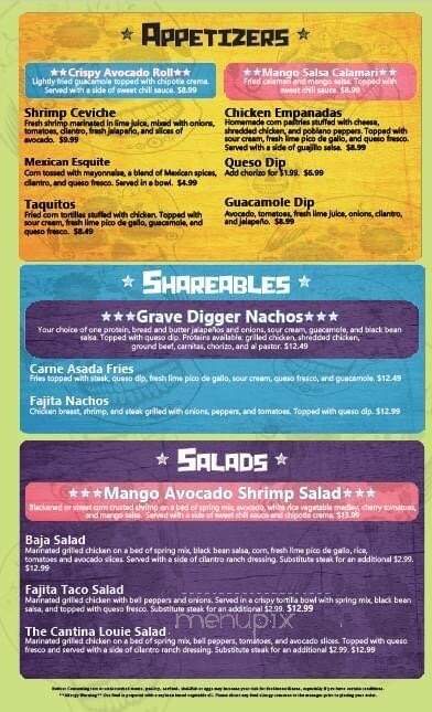 Cantina Louie - Saint Johns, FL menu_pic