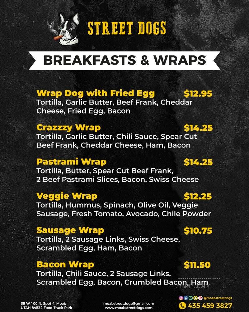 Moab Street Dogs - Moab, UT menu_pic