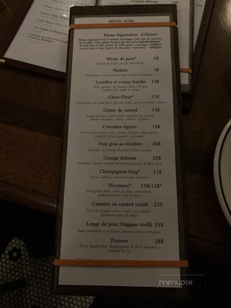 Paname - Verdun, QC menu_pic