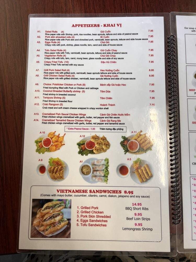 Pho Gabo - Happy Valley, OR menu_pic