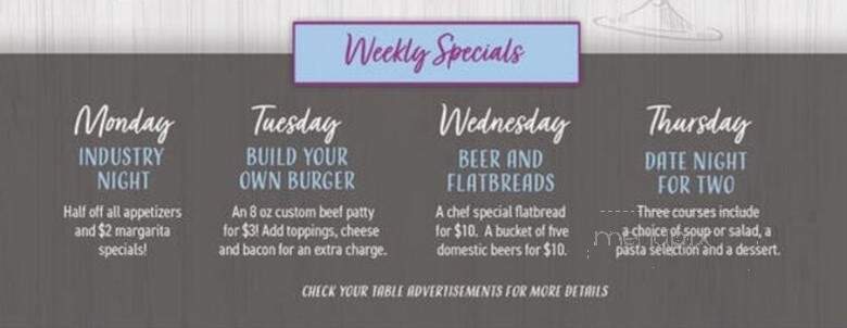 The Back Deck Bar and Grille - Daphne, AL menu_pic