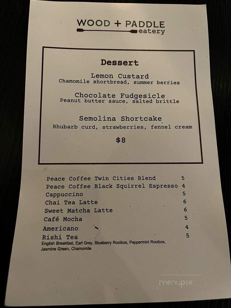 Wood + Paddle Eatery - Minneapolis, MN