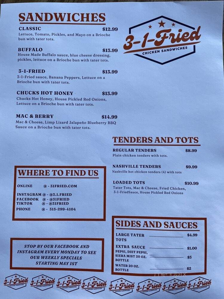 3-1-Fried - Syracuse, NY menu_pic