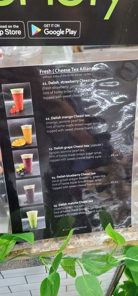 Delish Kitchen 108 - Portland, OR menu_pic