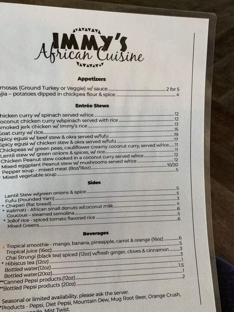 Immy's African Cuisine - Milwaukee, WI