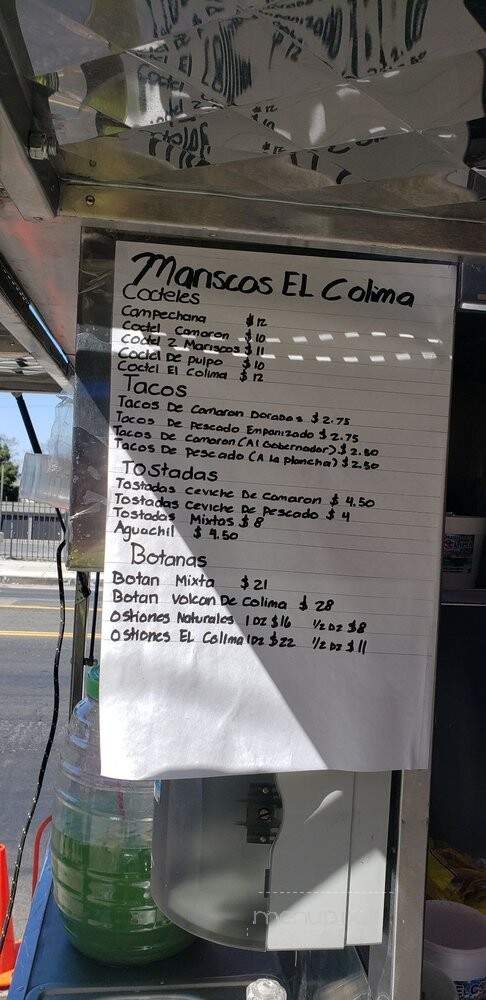 Mariscos El Colima - Los Angeles, CA menu_pic