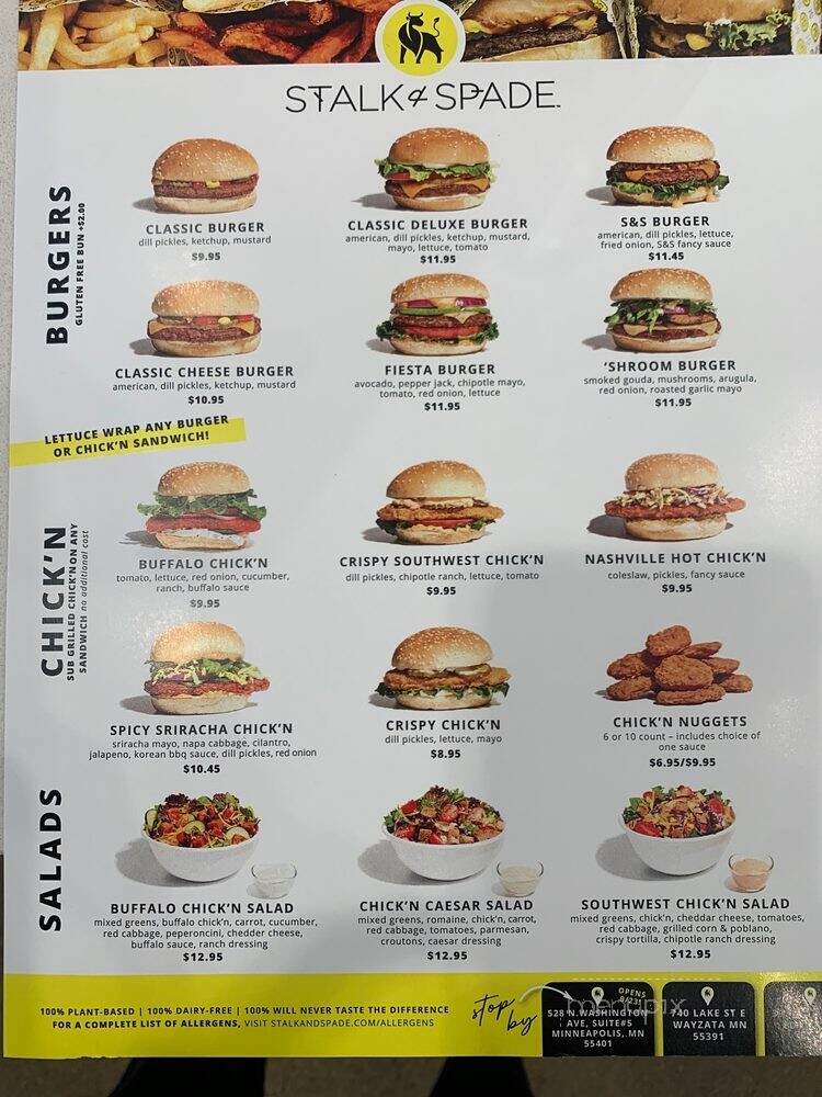 Stalk & Spade - Edina, MN menu_pic