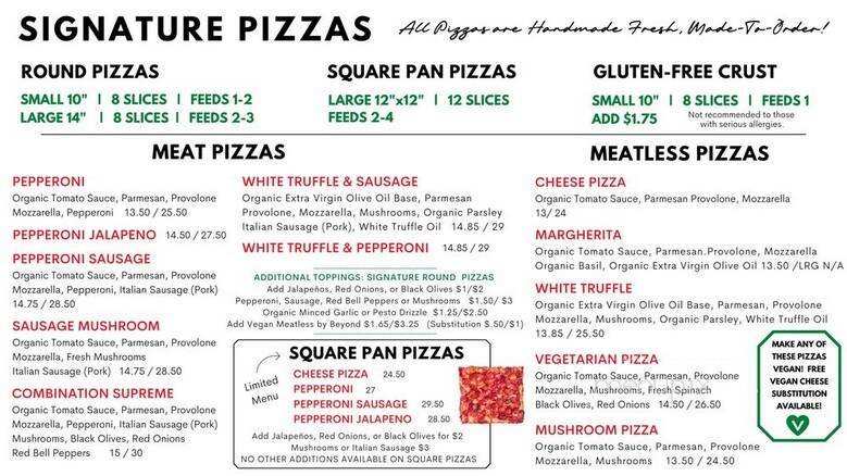 Tricycle Pizza - Seaside, CA menu_pic