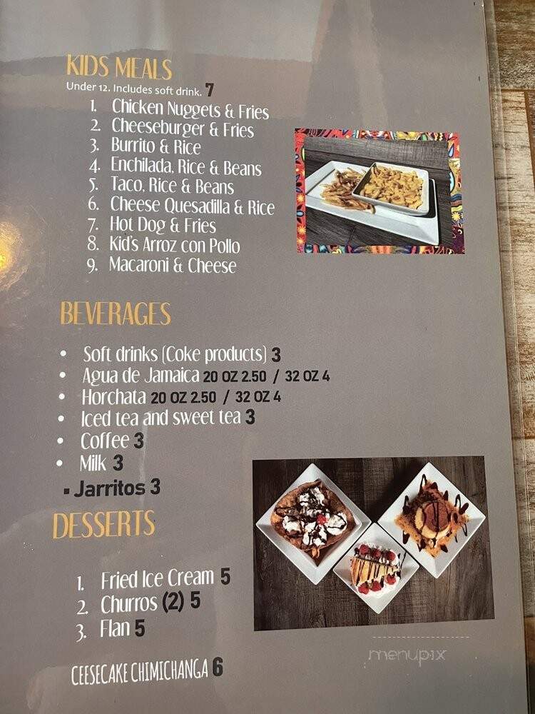 5 De Mayo Restaurant - Indianapolis, IN menu_pic