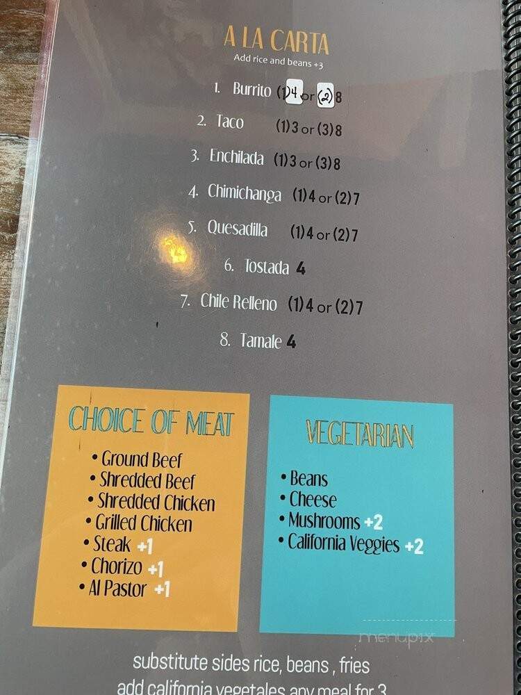 5 De Mayo Restaurant - Indianapolis, IN menu_pic