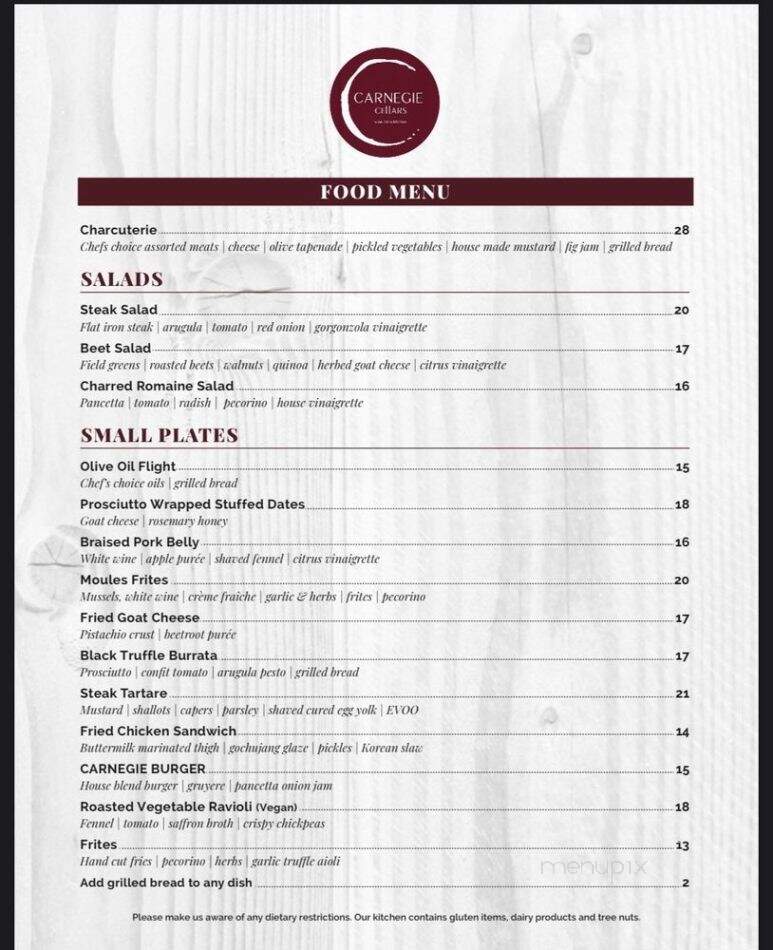 Carnegie Cellars Wine Bar and Kitchen - Rochester, NY