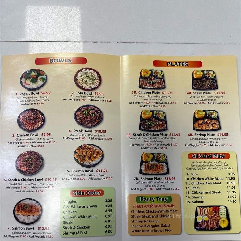 Dragon Grill - Chino, CA menu_pic