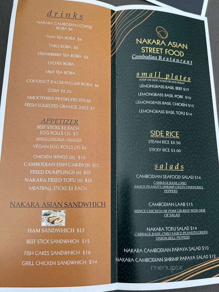 Nakara Asian Street Food - Los Angeles, CA menu_pic