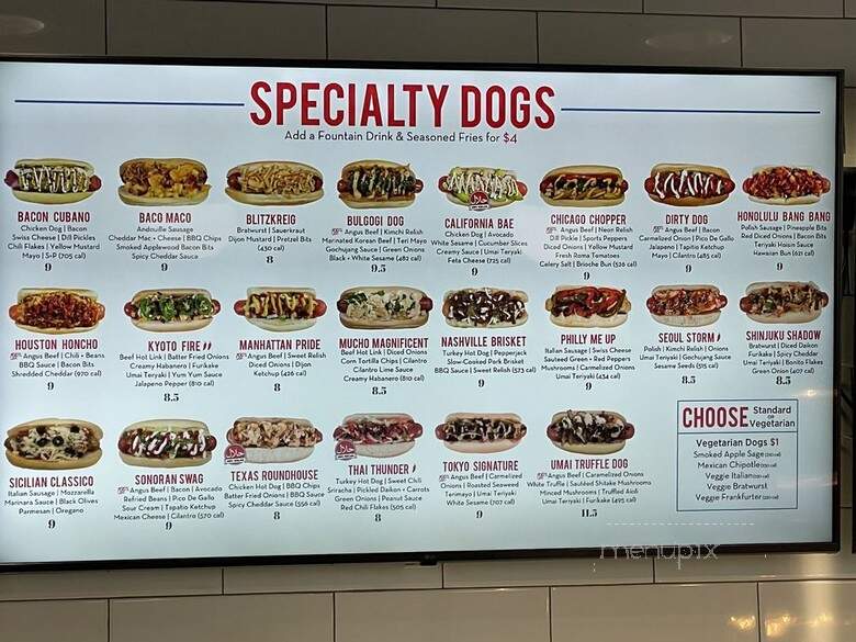Umai Savory Hot Dogs - Sacramento, CA menu_pic