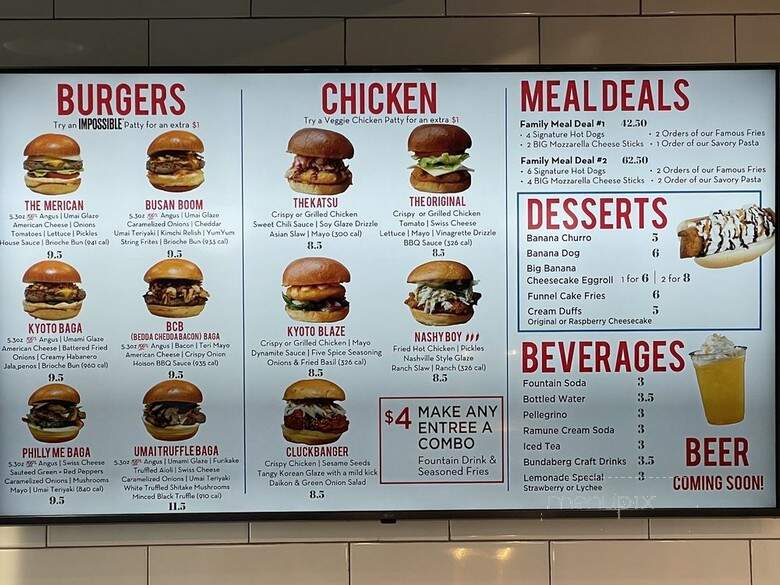 Umai Savory Hot Dogs - Sacramento, CA menu_pic