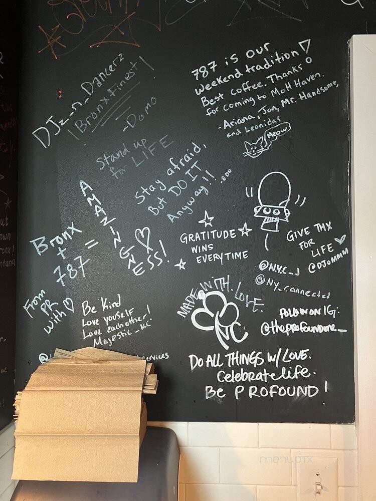 787 Coffee - Bronx, NY menu_pic