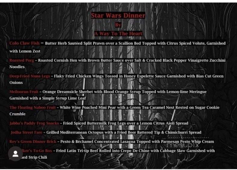 A Way To the Heart - San Antonio, TX menu_pic