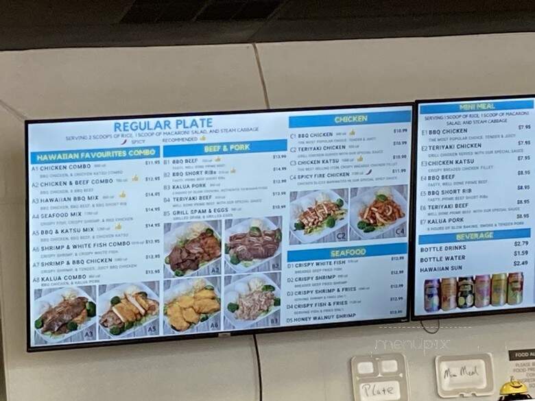 Mahalo Hawaiian BBQ - Plano, TX menu_pic