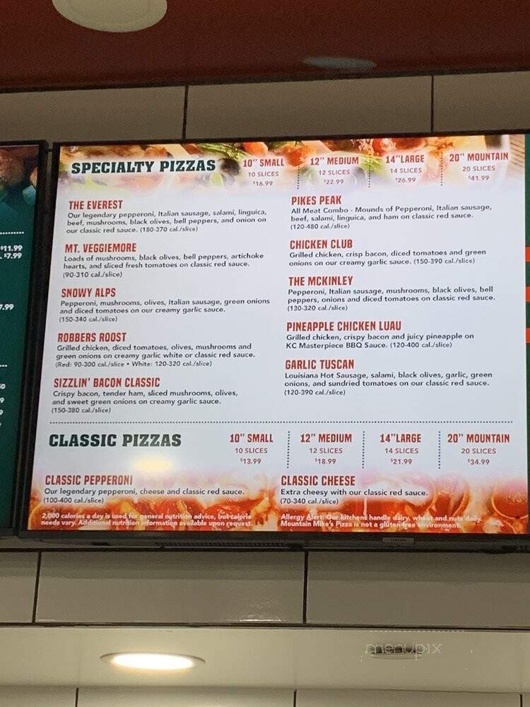 Mountain Mike's Pizza - Chandler, AZ menu_pic