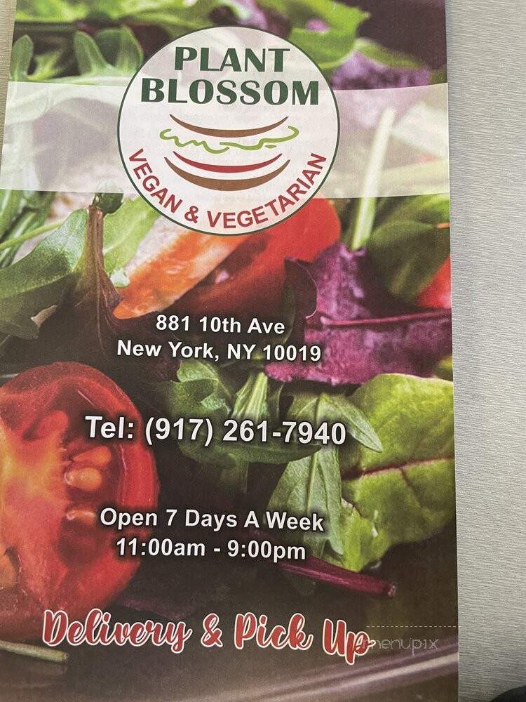 Plant Blossom - New York, NY menu_pic