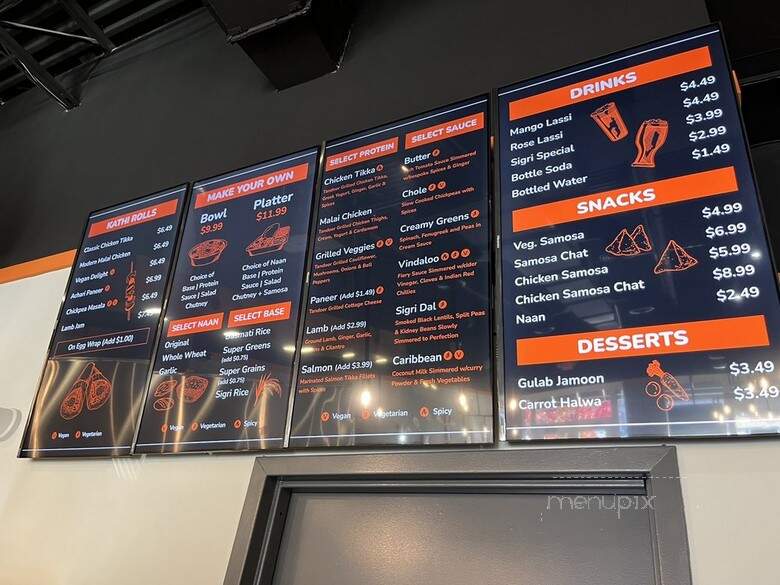 Sigri Indian BBQ - North Brunswick Township, NJ menu_pic