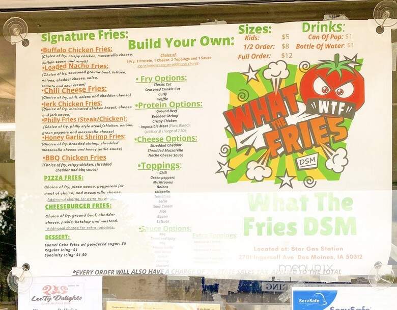 What the Fries - Des Moines, IA menu_pic