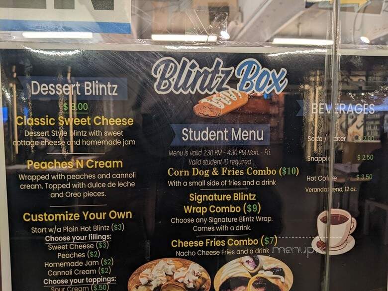 Blintz Box - New York, NY menu_pic